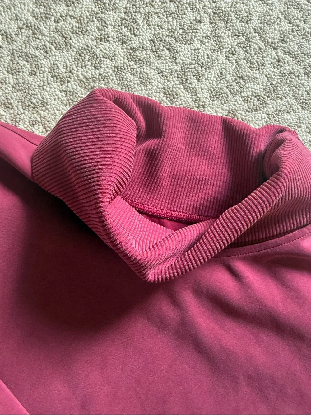 lululemon All Yours Mock Neck Fleece Pullover Brier Rose Size 12